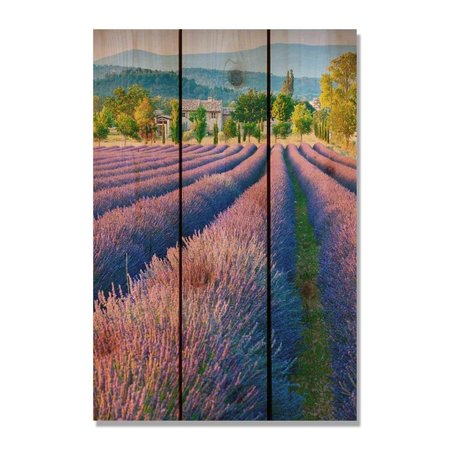 RICKIS RUGS 16 x 24 in. French Lavender Inside & Outside Cedar Wall Art RI2564474